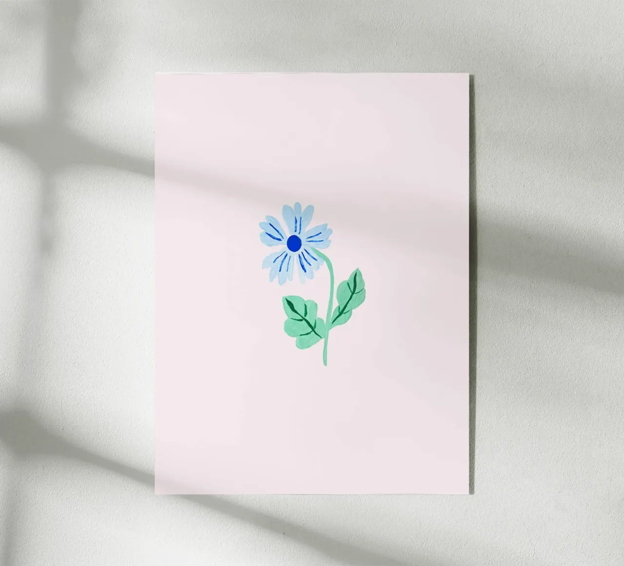 Blue Wild Flower plexiglass da Trend Collection by Palmartprints