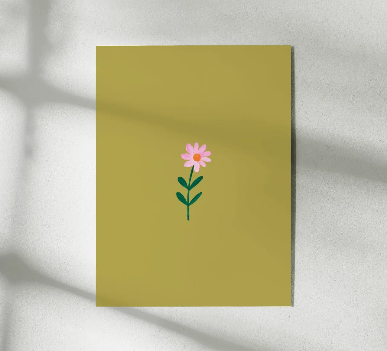 Tiny Pink Wild Flower plexiglass da Trend Collection by Palmartprints