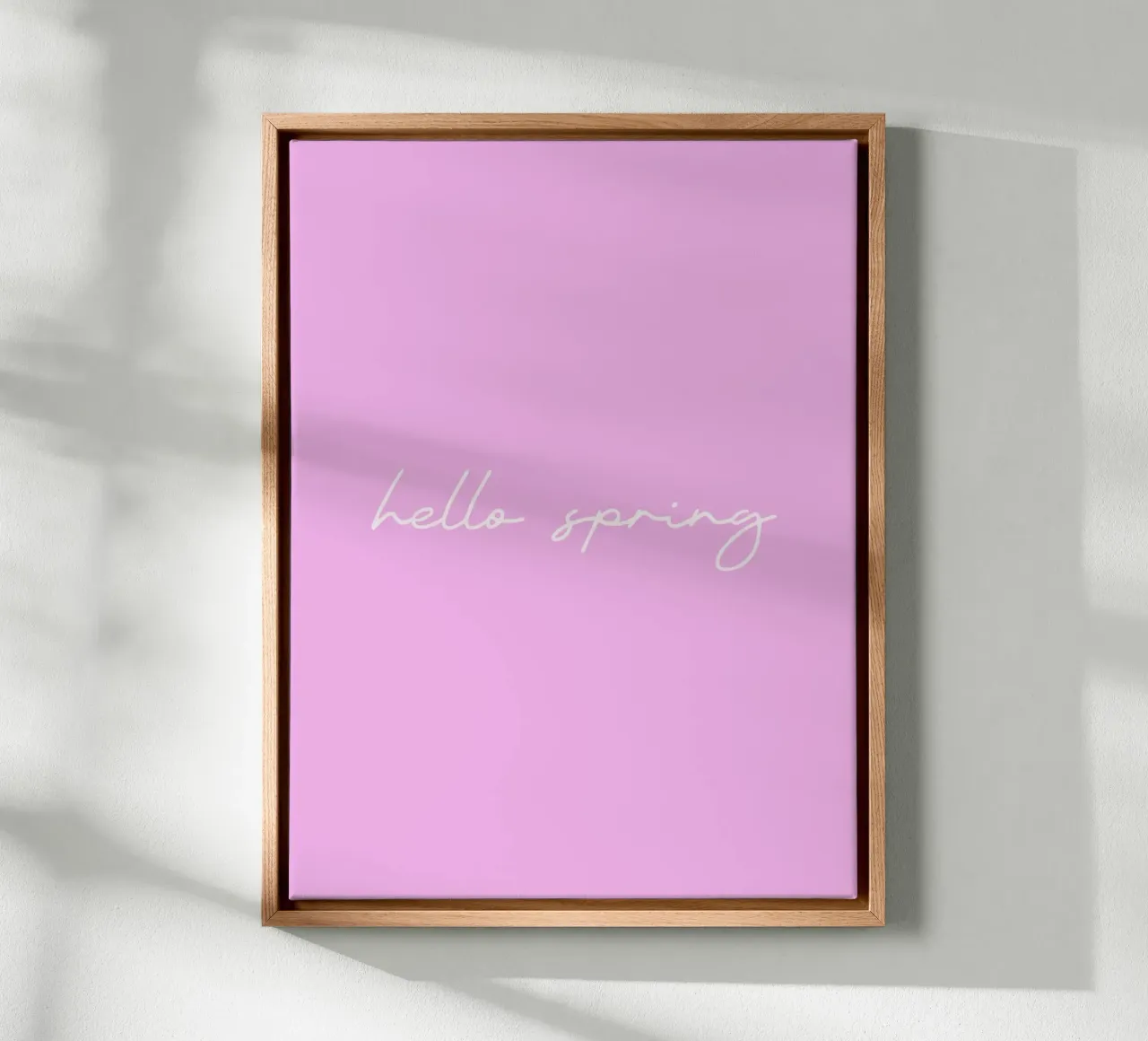 Hello Spring Leinwand von Trend Collection by Palmartprints