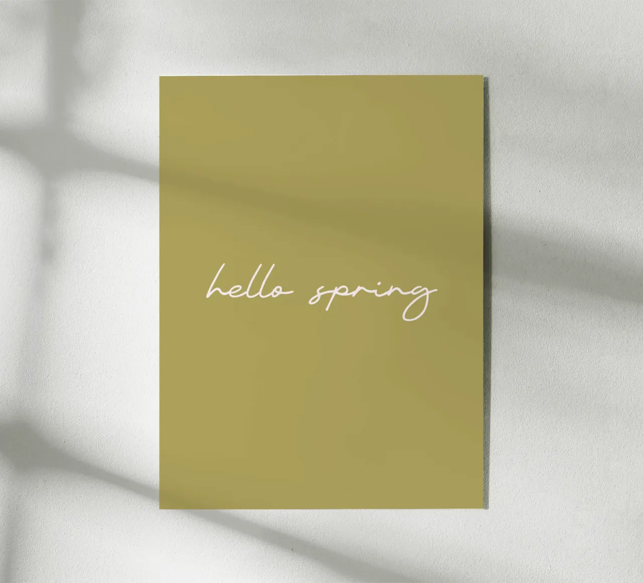 Hello Spring plexiglass da Trend Collection by Palmartprints