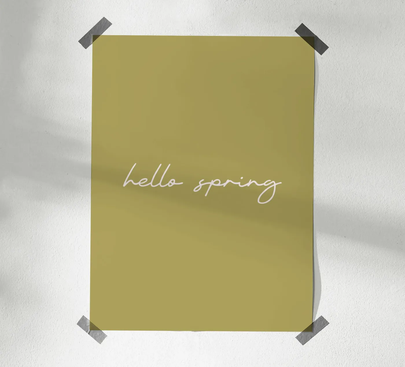 Hello Spring Poster von Trend Collection by Palmartprints