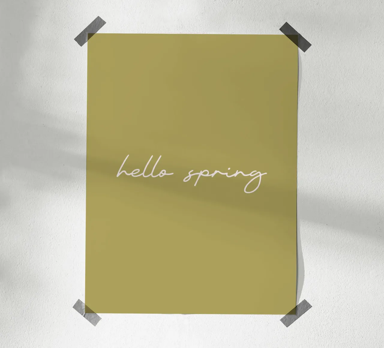 Hello Spring Poster von Trend Collection by Palmartprints