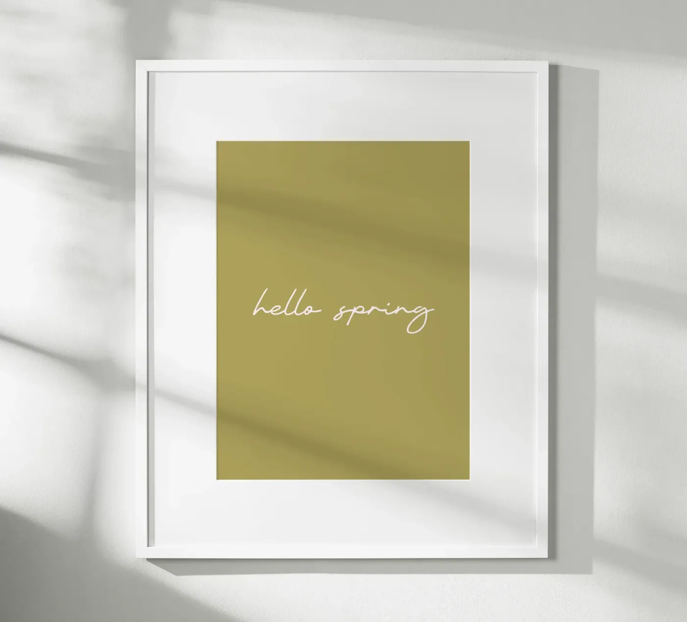 Hello Spring Poster von Trend Collection by Palmartprints