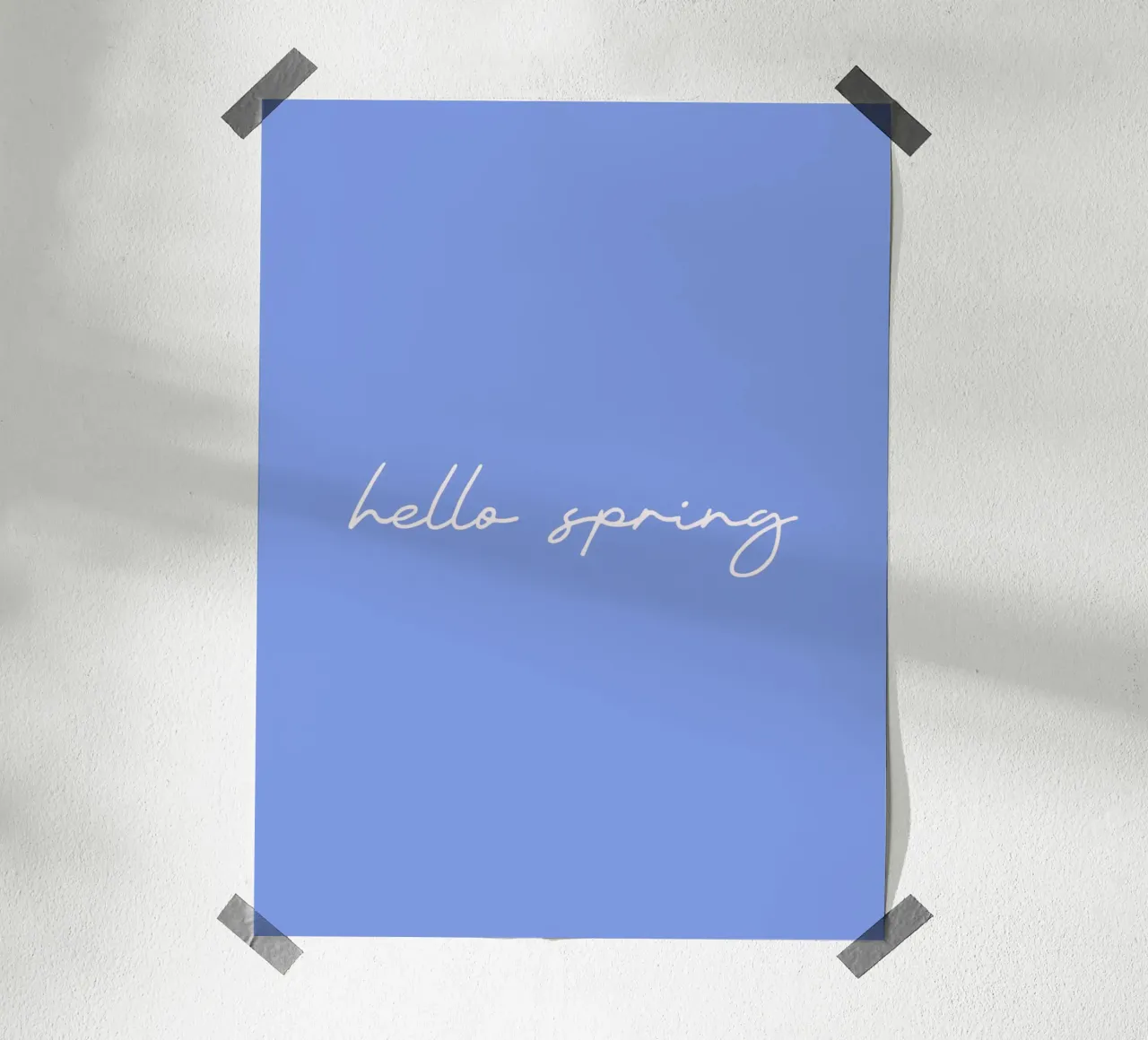 Hello Spring poster by Trend Collection by Palmartprints