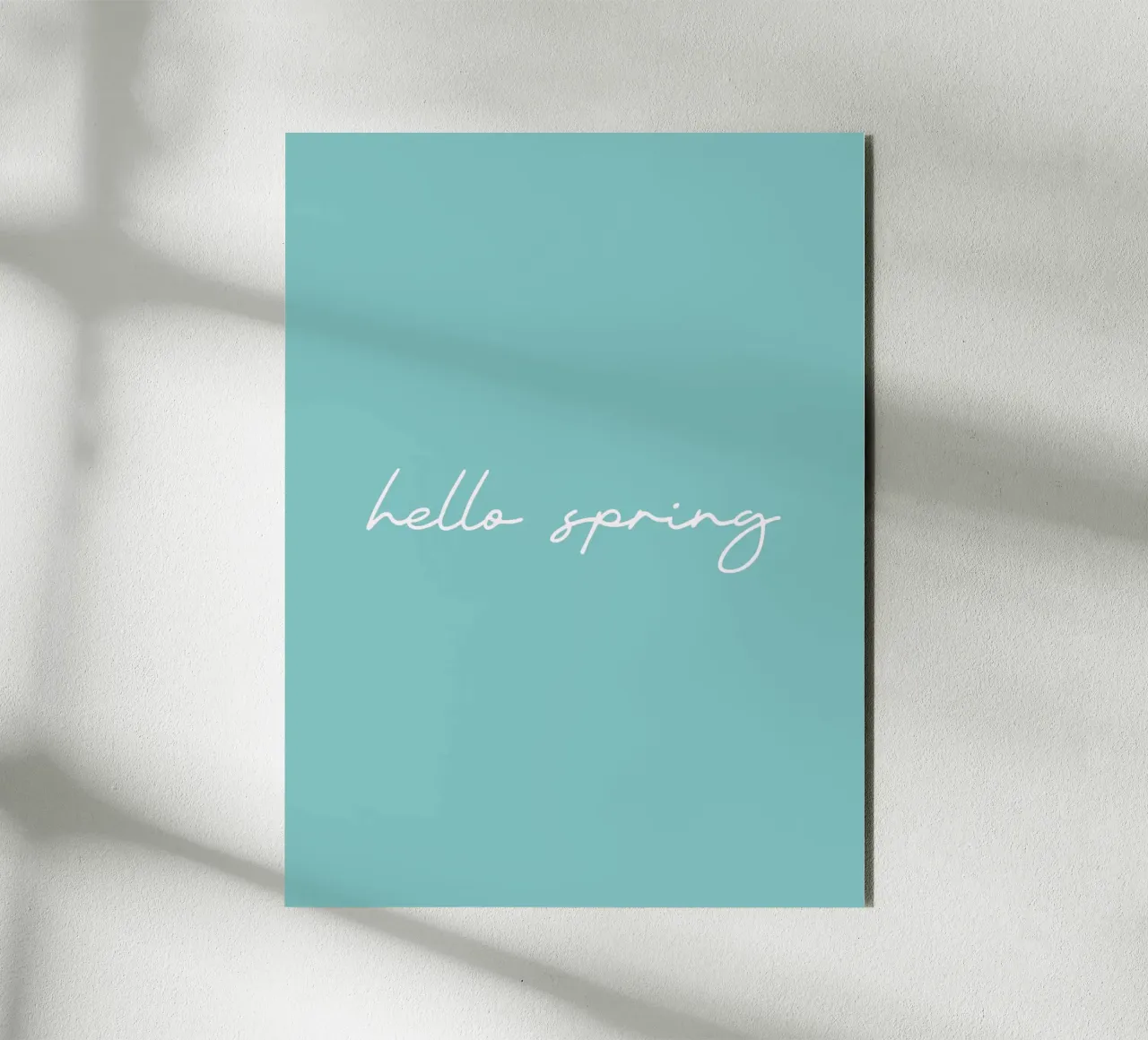 Hello Spring alluminio dibond da Trend Collection by Palmartprints