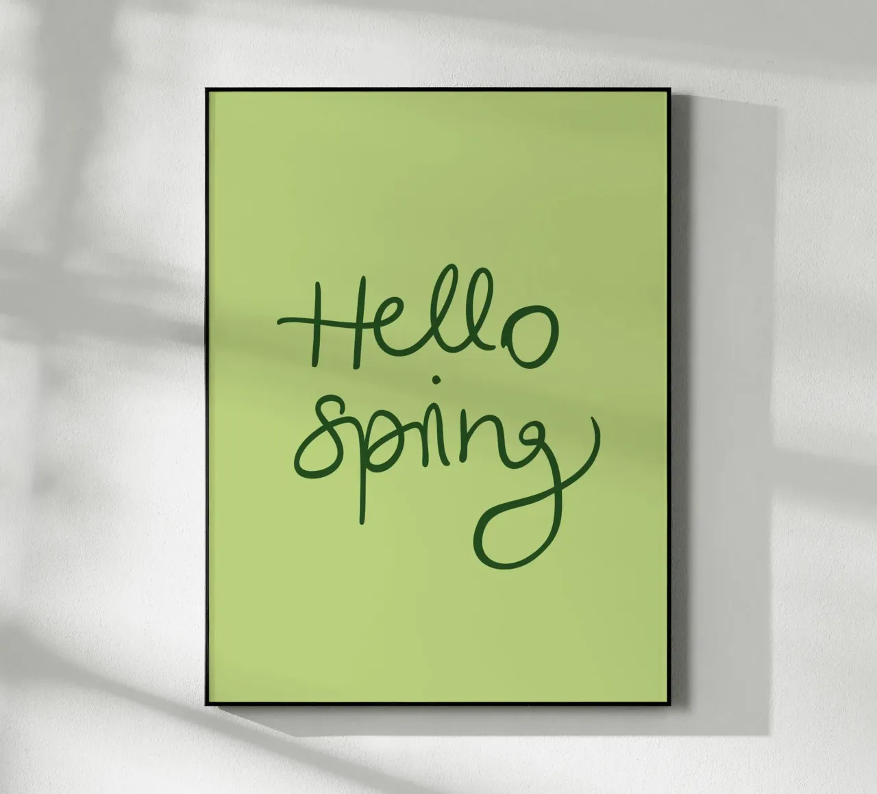 Hello Spring Lettering plexiglass da Trend Collection by Palmartprints