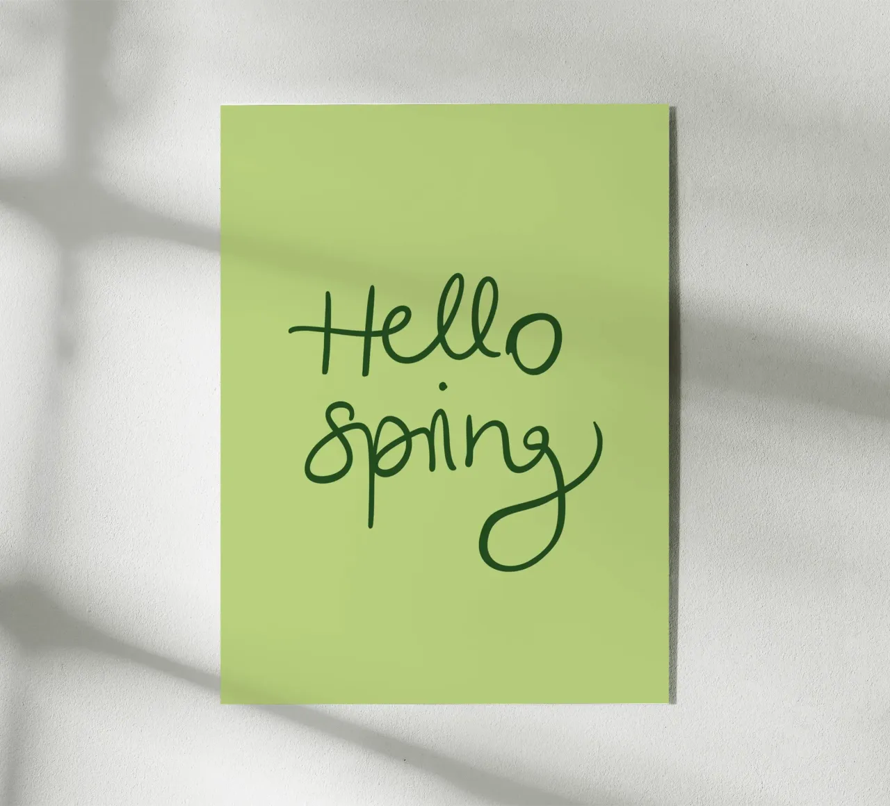 Hello Spring Lettering plexiglass da Trend Collection by Palmartprints