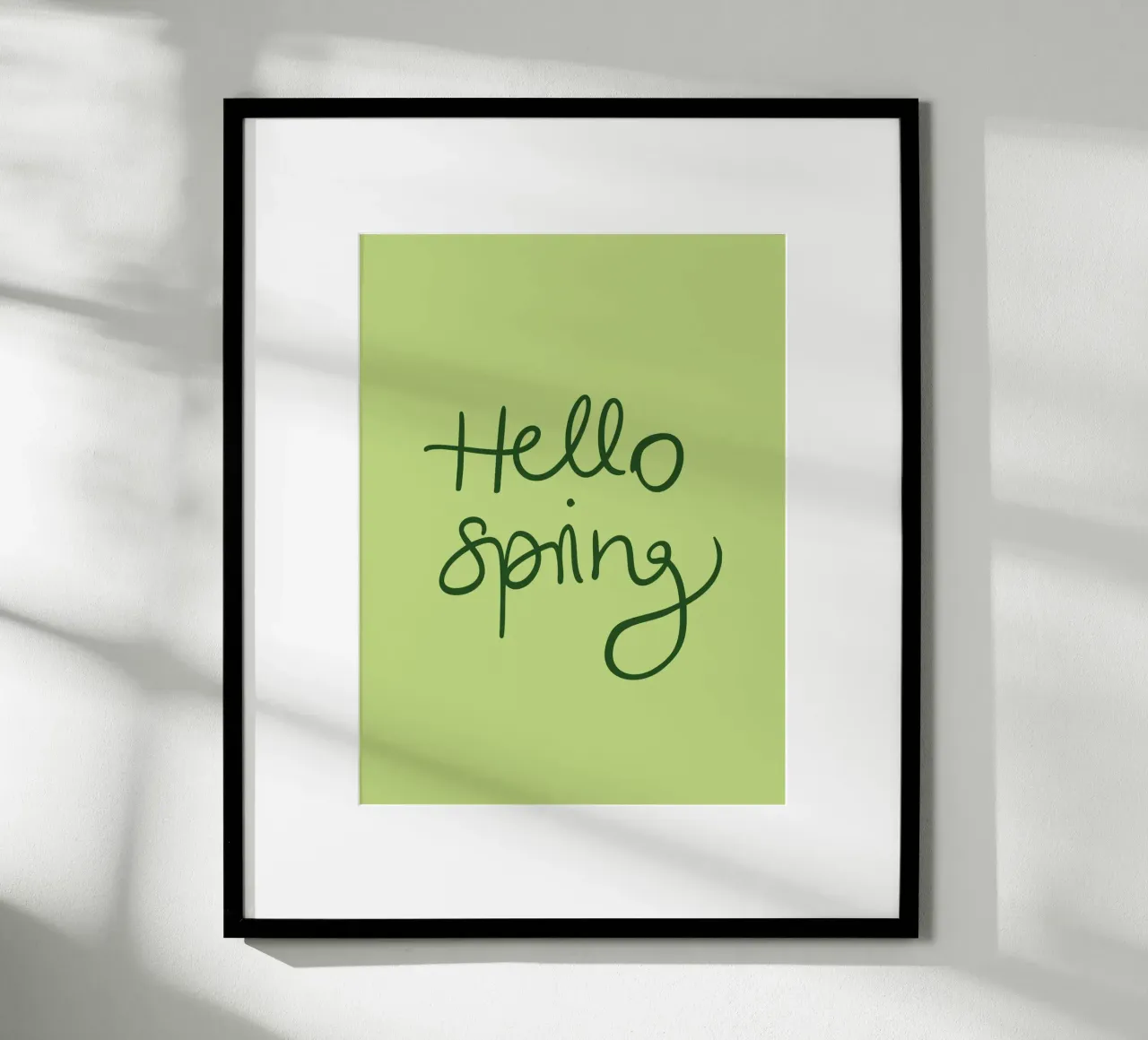 Hello Spring Lettering product.type.poster common.byCreator Trend Collection by Palmartprints