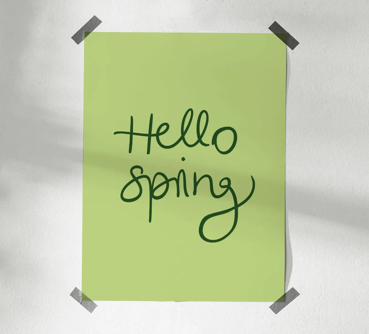Hello Spring Lettering product.type.poster common.byCreator Trend Collection by Palmartprints