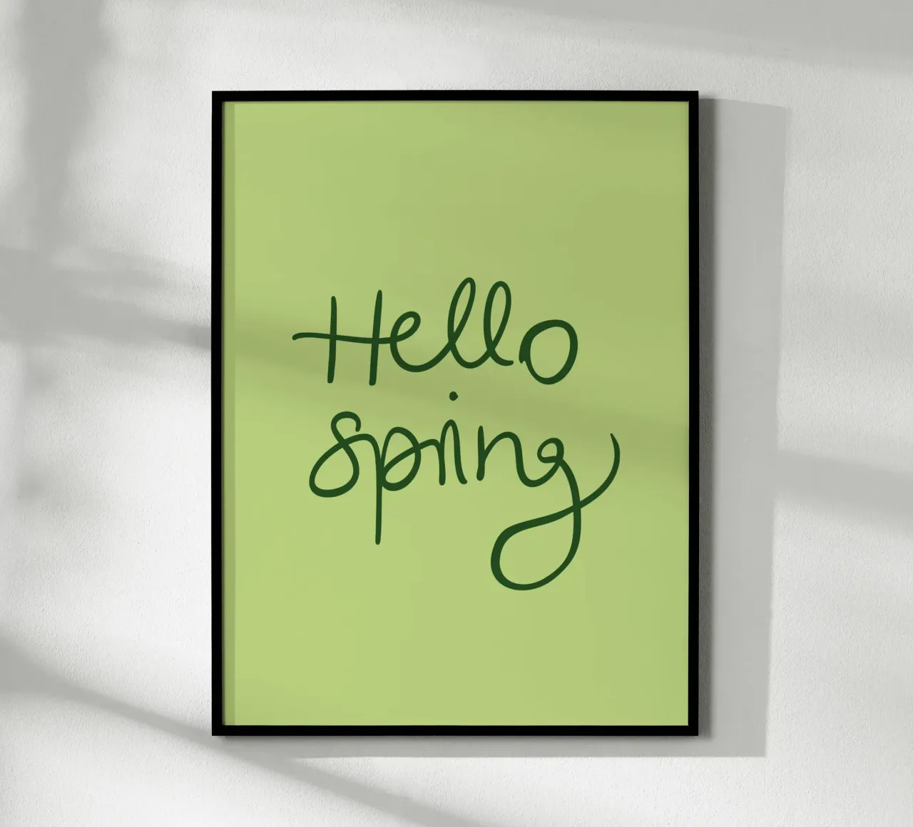 Hello Spring Lettering product.type.poster common.byCreator Trend Collection by Palmartprints
