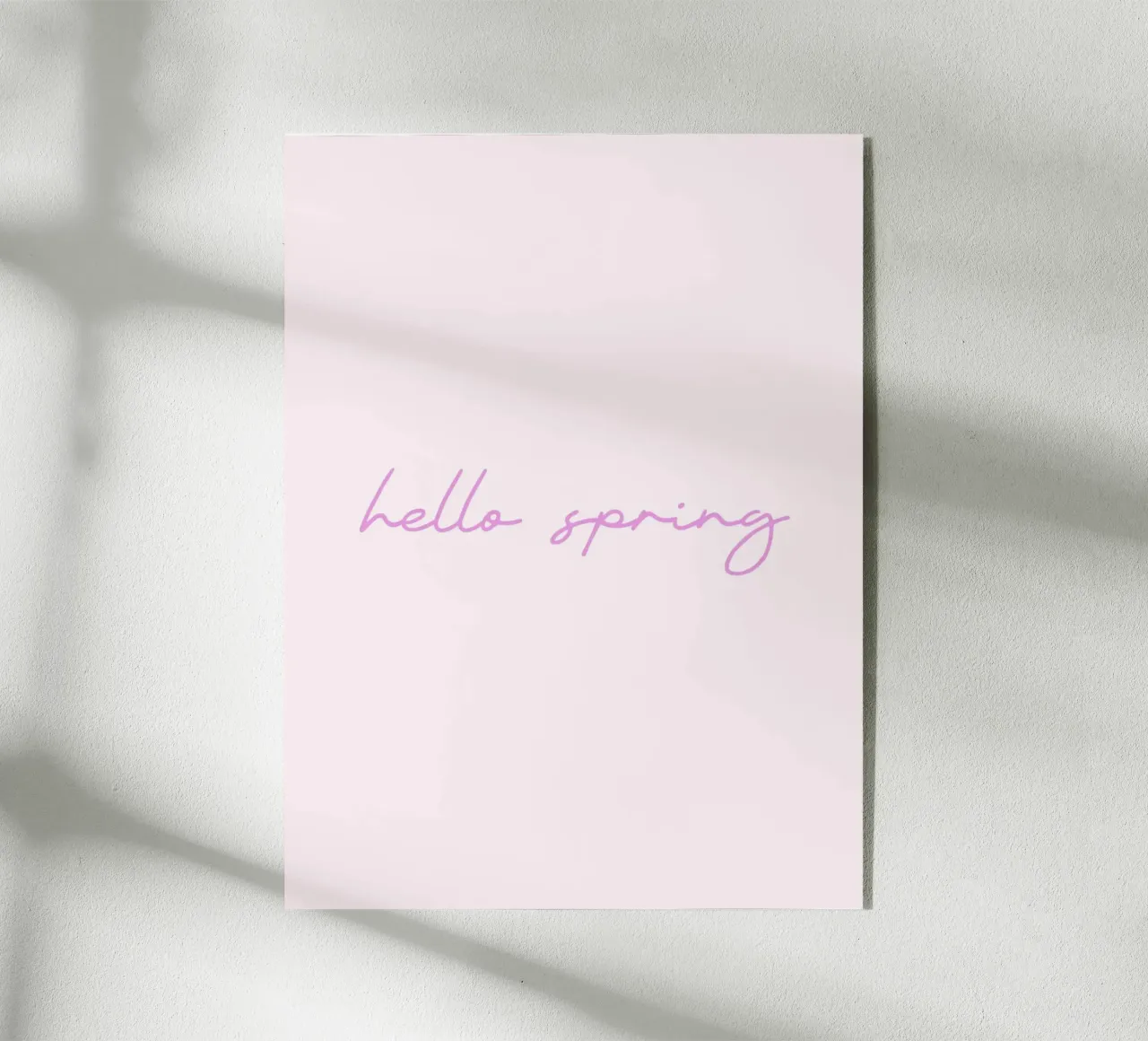 Hello Spring plexiglas de Trend Collection by Palmartprints