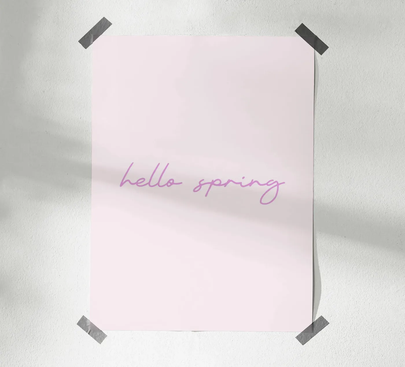 Hello Spring poster by Trend Collection by Palmartprints
