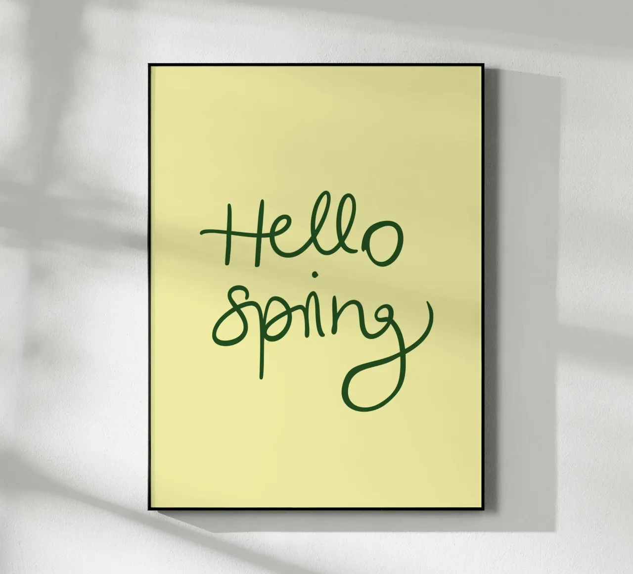 Hello Spring Lettering plexiglass da Trend Collection by Palmartprints