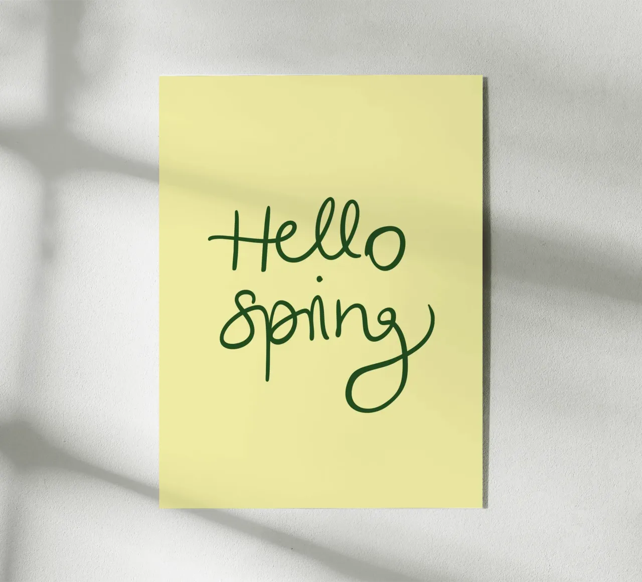 Hello Spring Lettering plexiglass da Trend Collection by Palmartprints