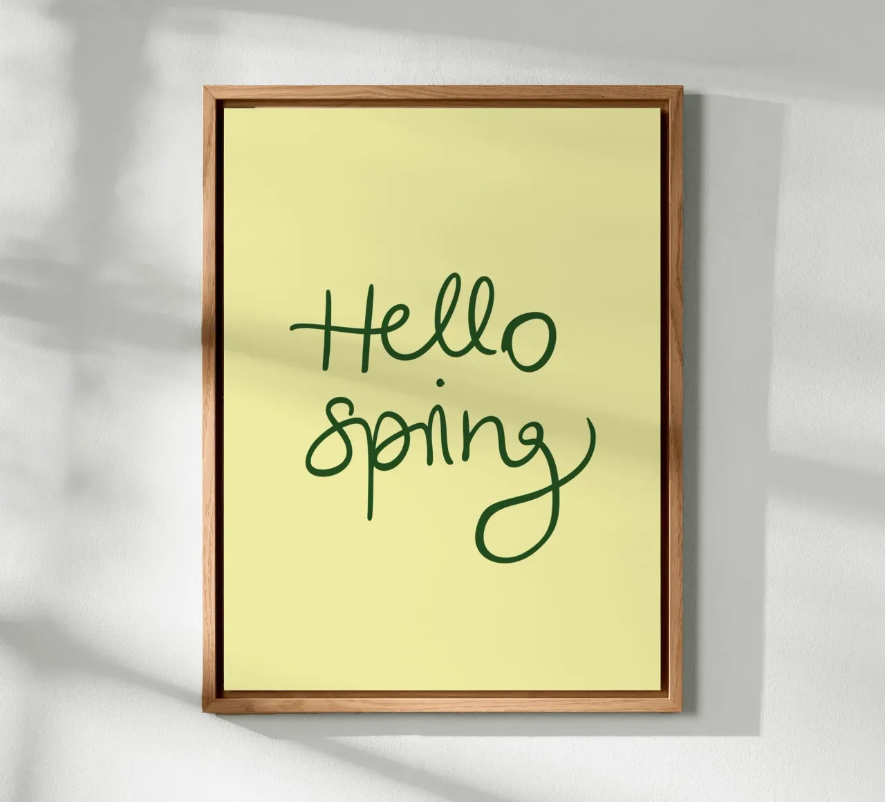 Hello Spring Lettering alluminio dibond da Trend Collection by Palmartprints
