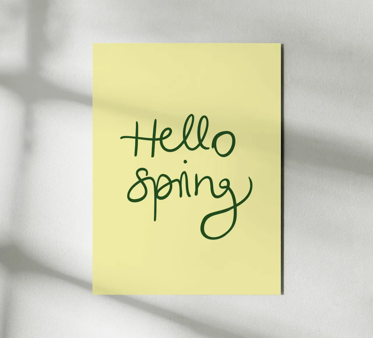 Hello Spring Lettering alluminio dibond da Trend Collection by Palmartprints