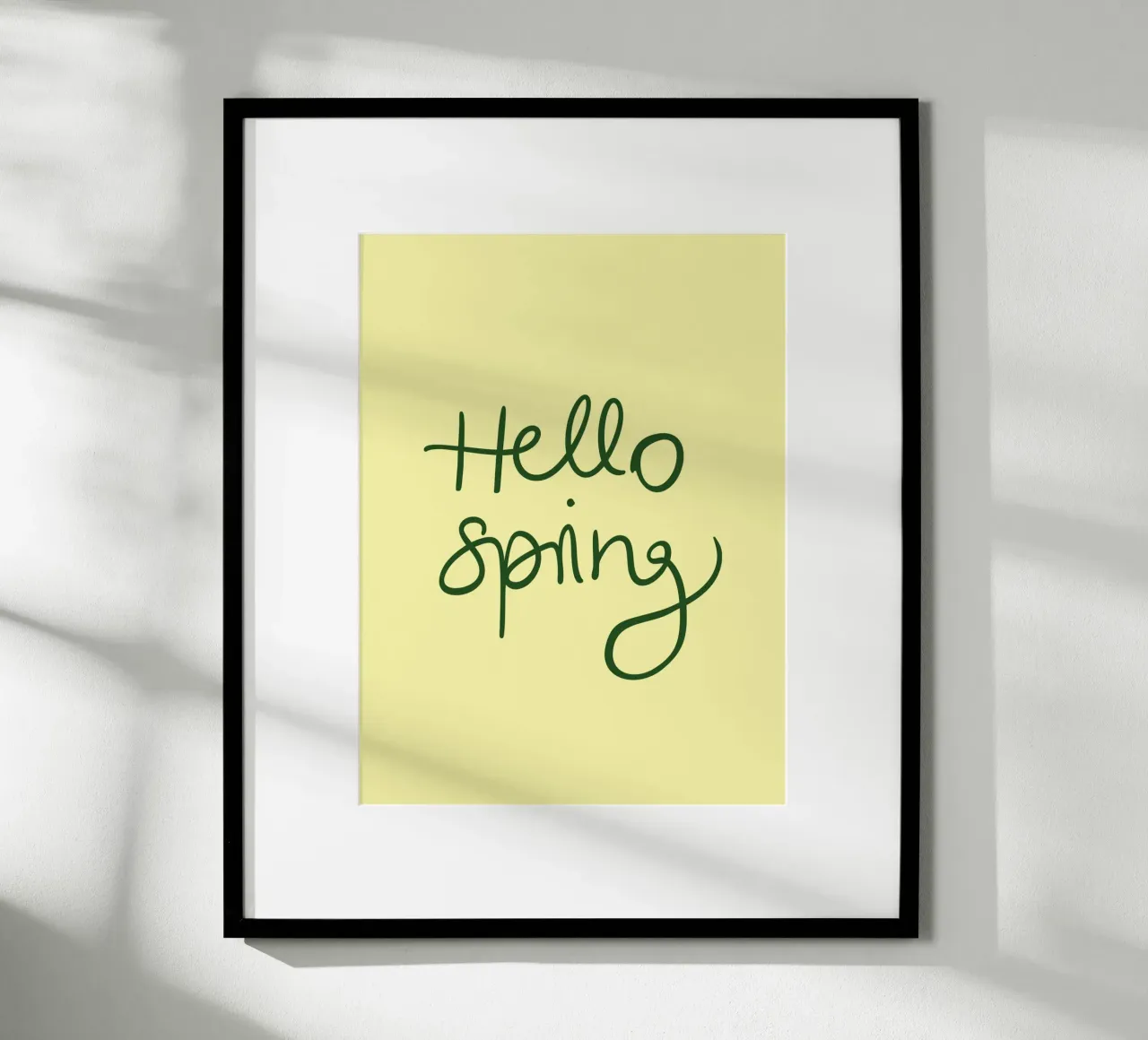 Hello Spring Lettering carta hahnemühle da Trend Collection by Palmartprints