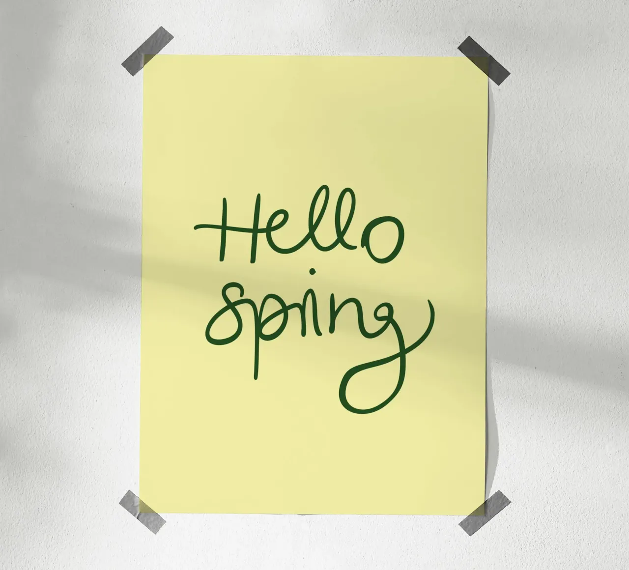 Hello Spring Lettering carta hahnemühle da Trend Collection by Palmartprints