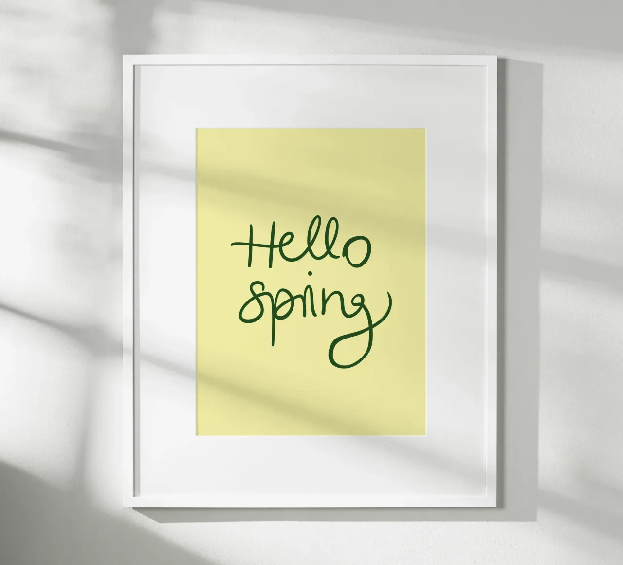 Hello Spring Lettering carta hahnemühle da Trend Collection by Palmartprints