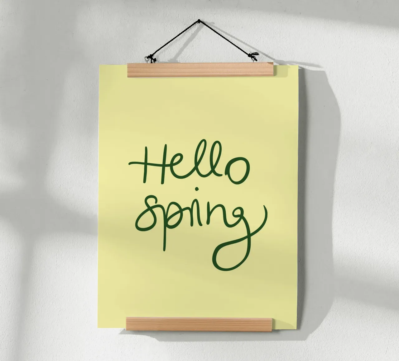 Hello Spring Lettering carta hahnemühle da Trend Collection by Palmartprints