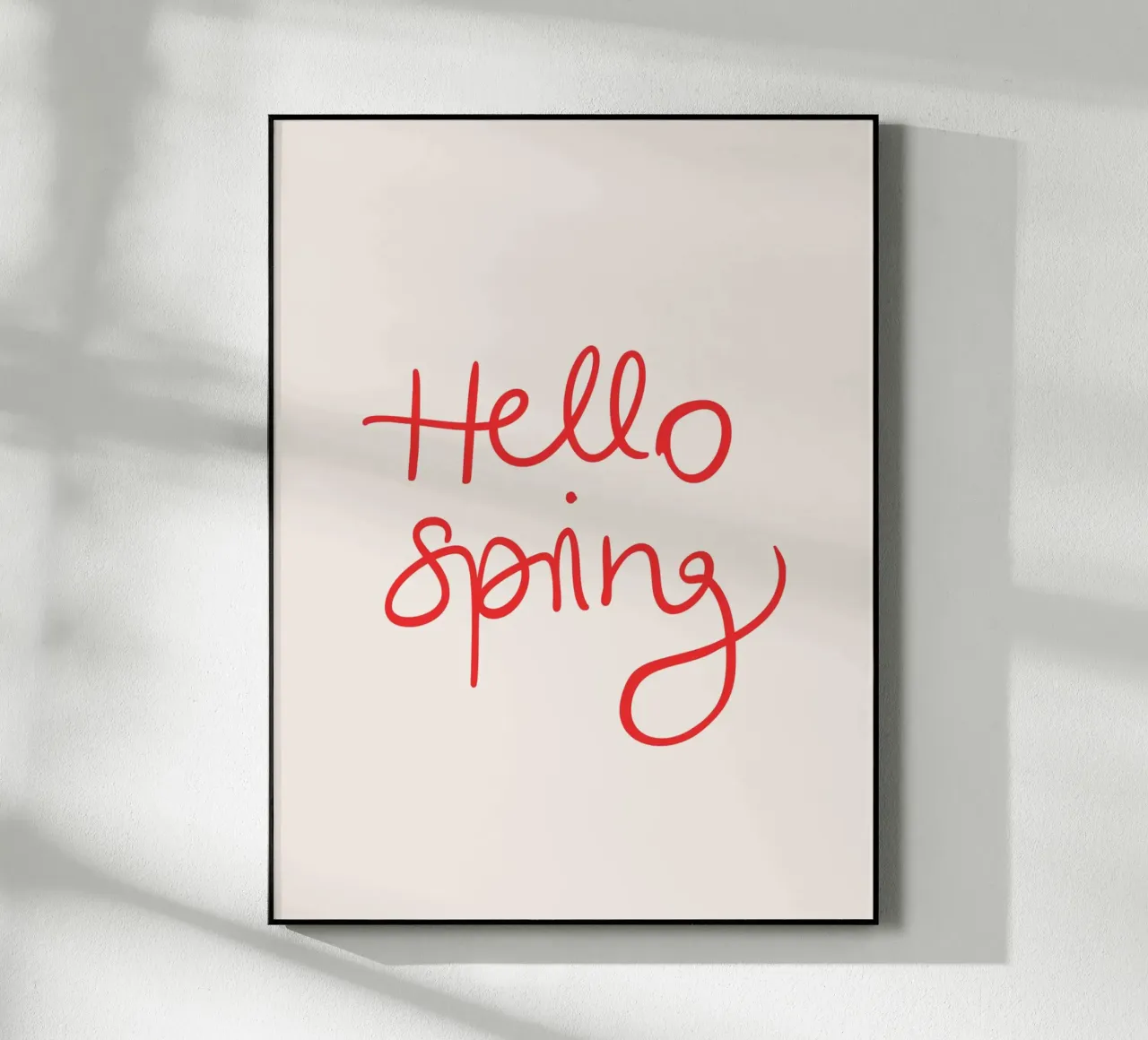Hello Spring Lettering plexiglass da Trend Collection by Palmartprints