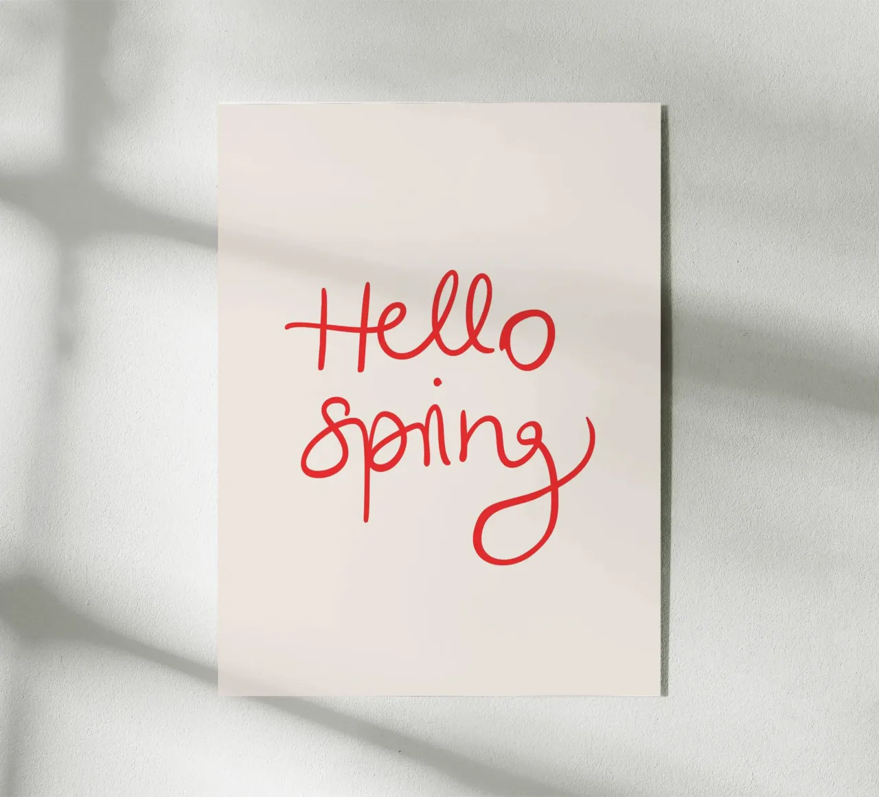 Hello Spring Lettering plexiglass da Trend Collection by Palmartprints