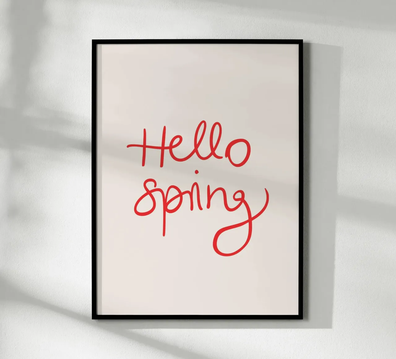 Hello Spring Lettering poster da Trend Collection by Palmartprints