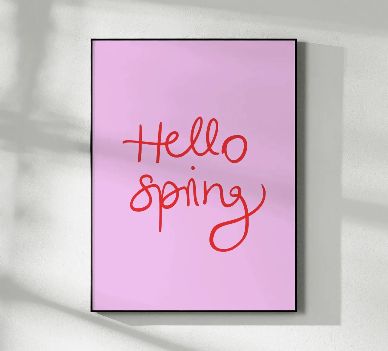 Hello Spring Lettering plexiglass da Trend Collection by Palmartprints