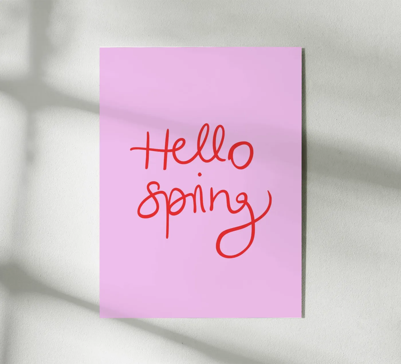 Hello Spring Lettering plexiglass da Trend Collection by Palmartprints