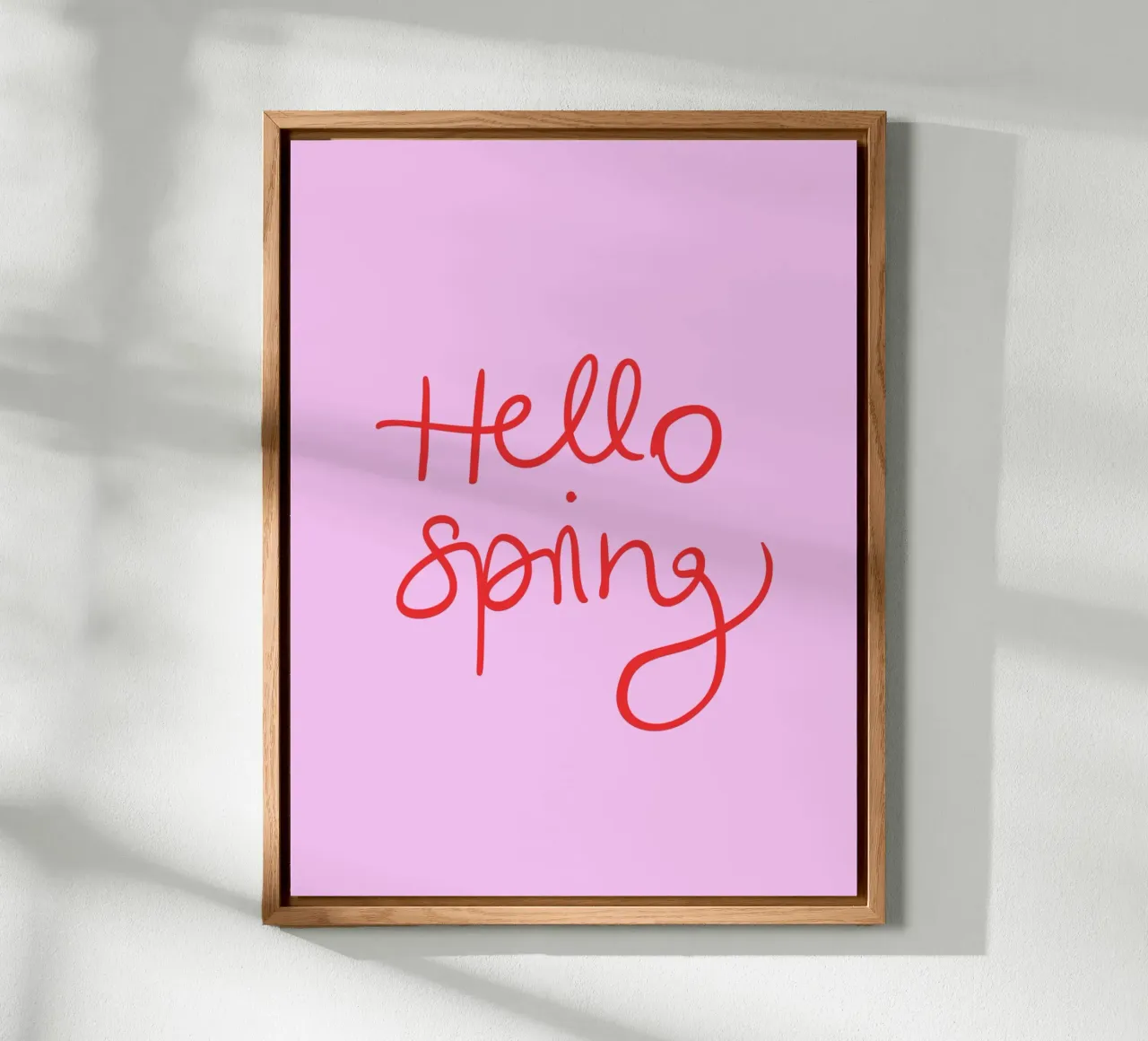 Hello Spring Lettering alluminio dibond da Trend Collection by Palmartprints