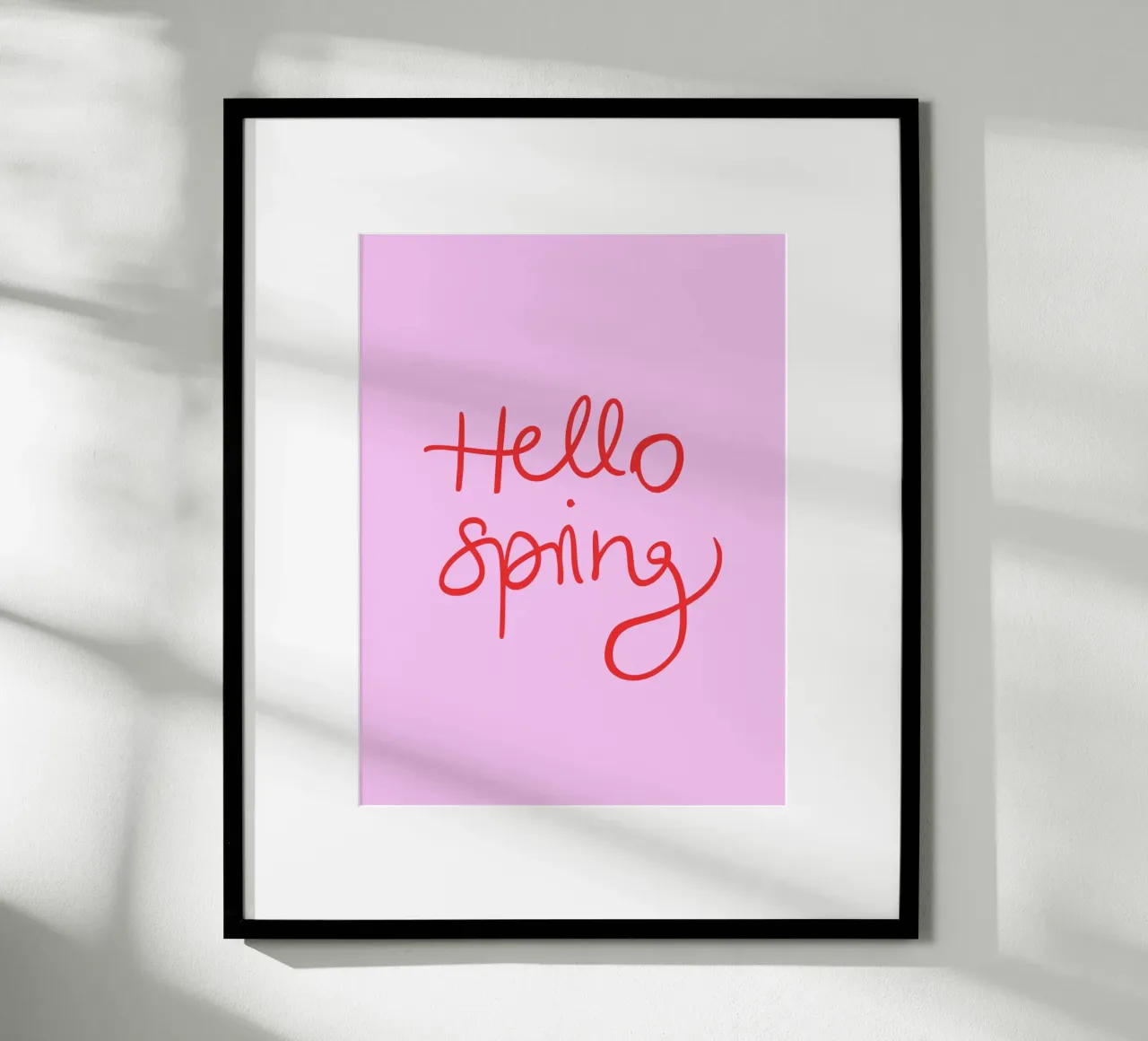 Hello Spring Lettering carta hahnemühle da Trend Collection by Palmartprints