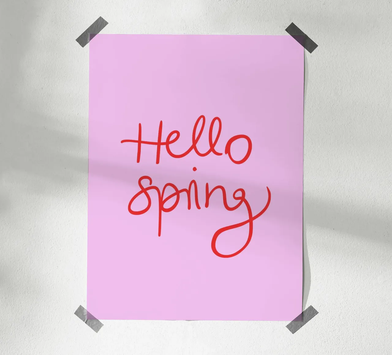 Hello Spring Lettering carta hahnemühle da Trend Collection by Palmartprints
