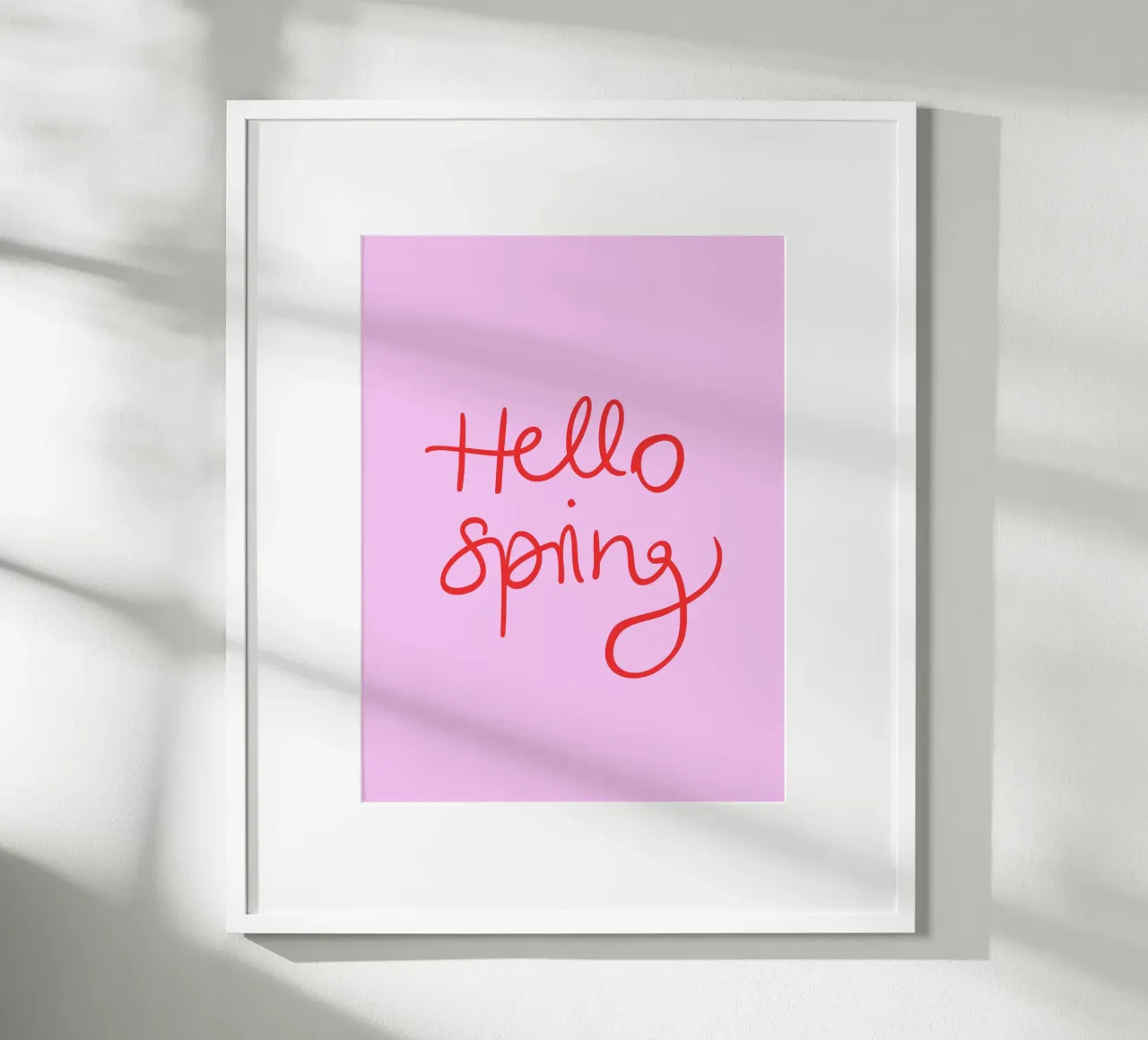 Hello Spring Lettering carta hahnemühle da Trend Collection by Palmartprints