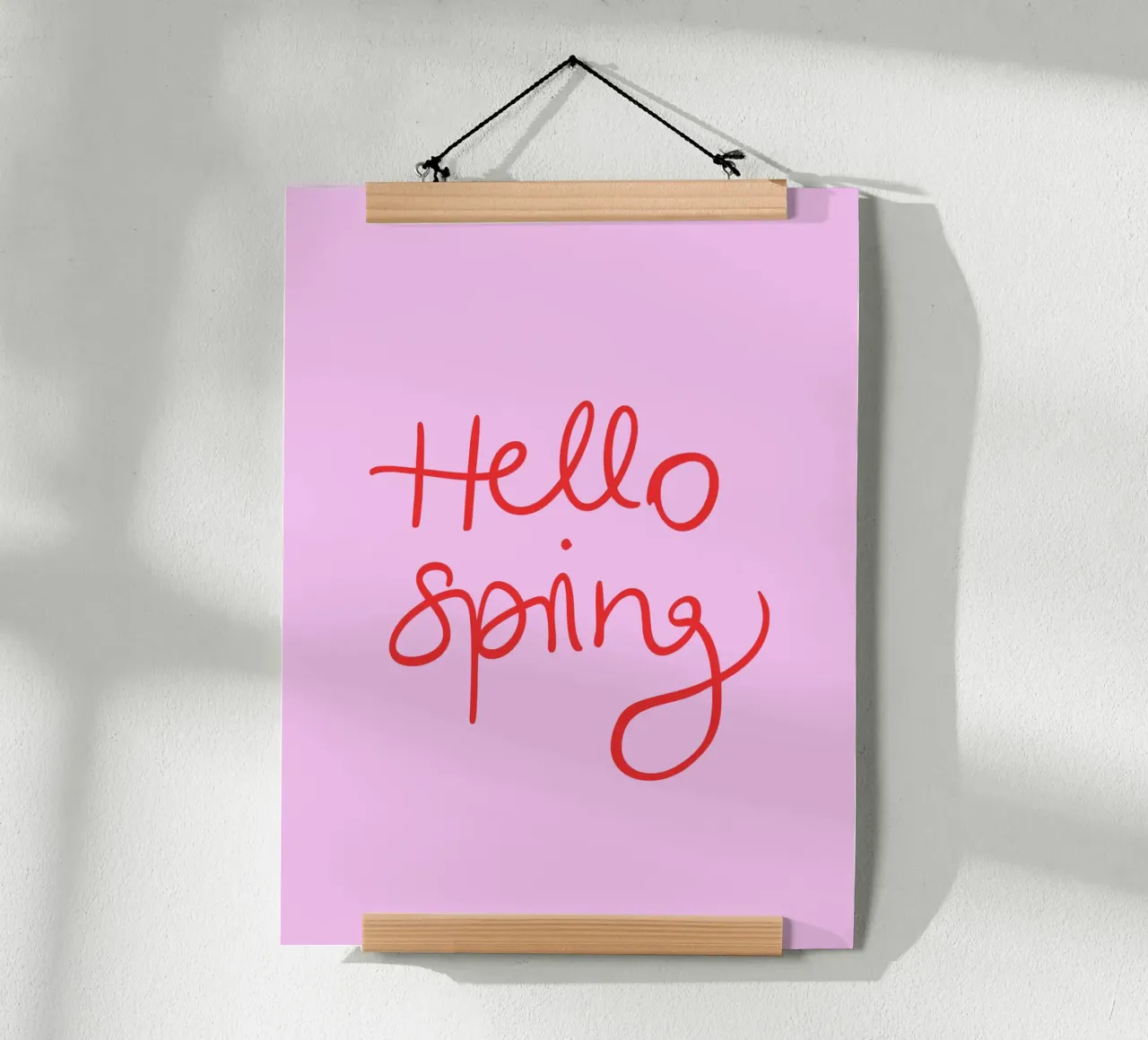 Hello Spring Lettering carta hahnemühle da Trend Collection by Palmartprints