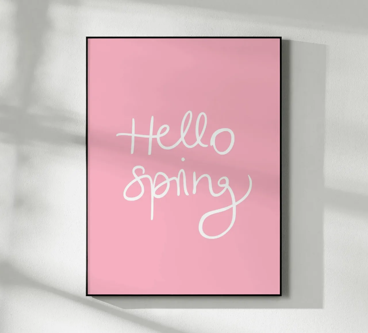 Hello Spring Lettering plexiglass da Trend Collection by Palmartprints