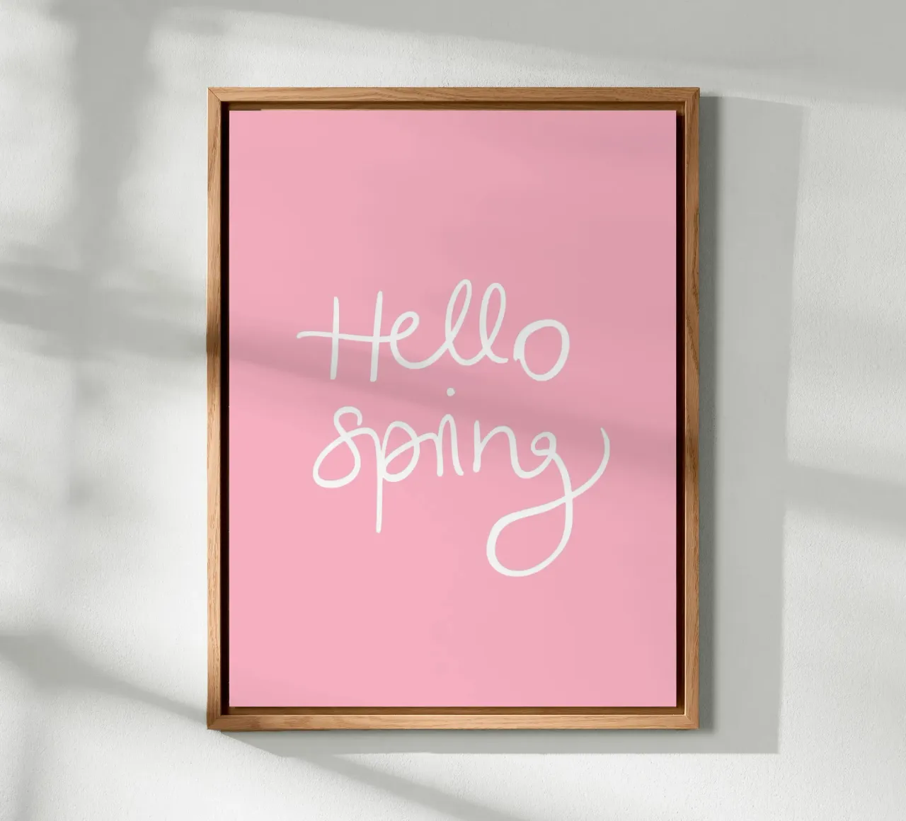 Hello Spring Lettering alluminio dibond da Trend Collection by Palmartprints