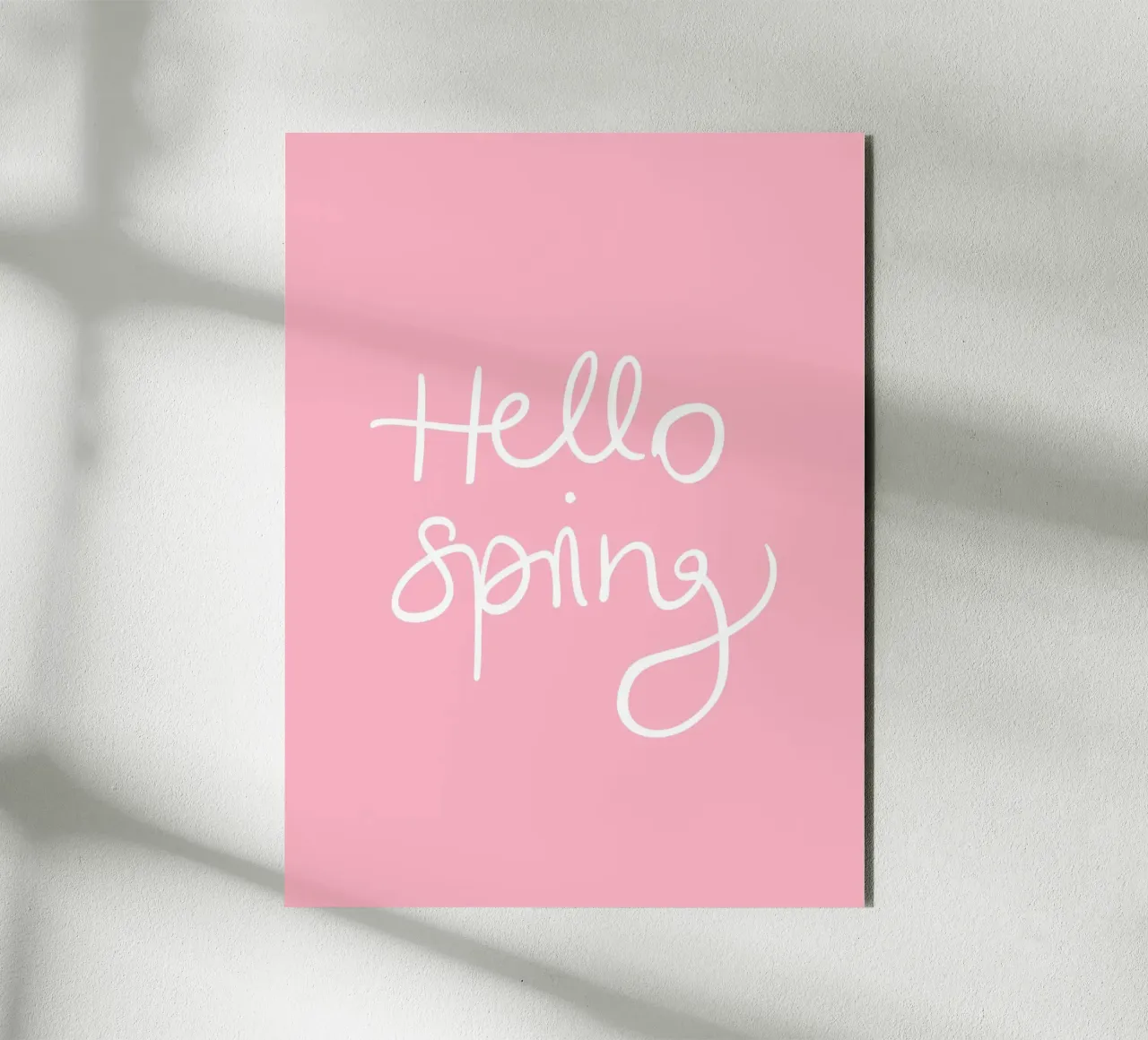 Hello Spring Lettering alluminio dibond da Trend Collection by Palmartprints