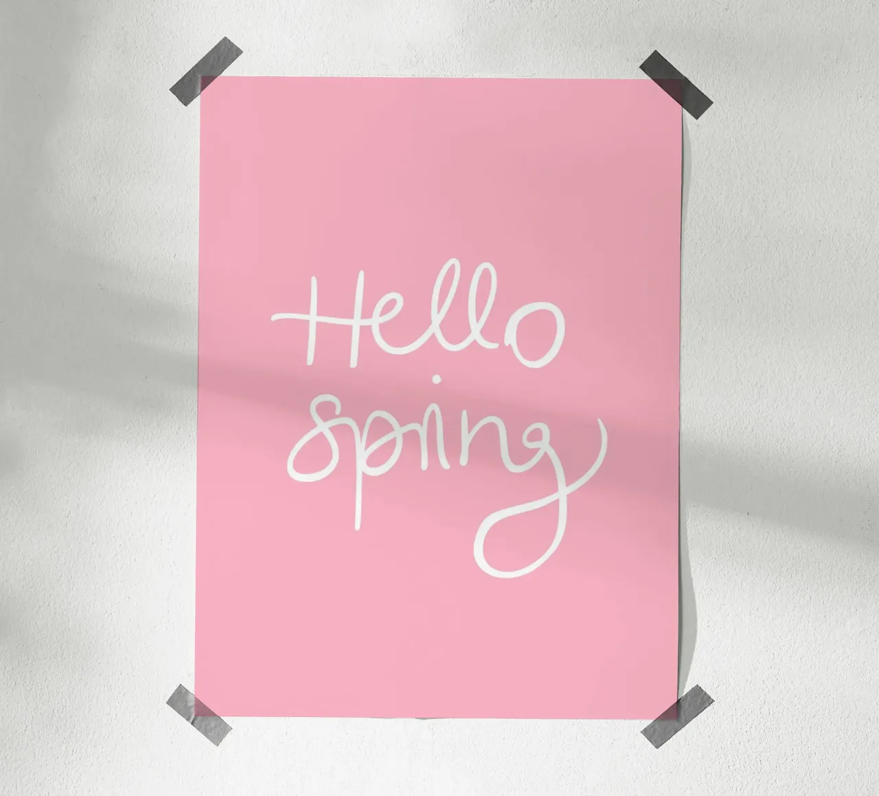 Hello Spring Lettering carta hahnemühle da Trend Collection by Palmartprints