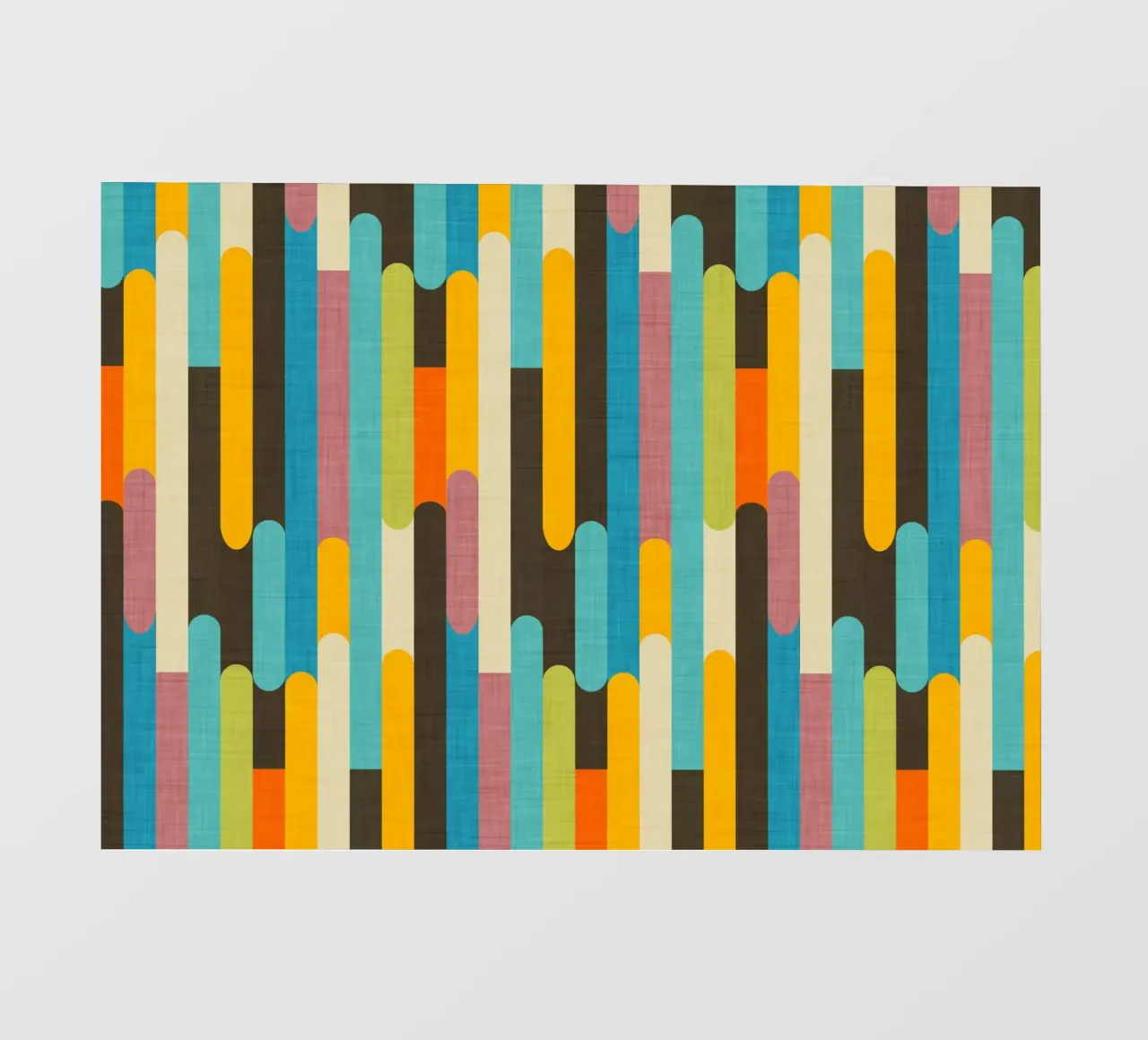 Retro Color Block Popsicle Sticks Brown backlit film by susanacosta