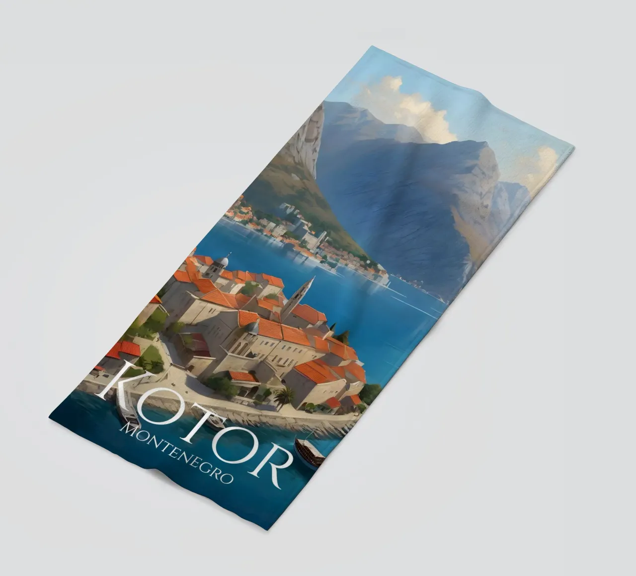 Kotor Montenegro Scene telo mare da Charnwood Prints