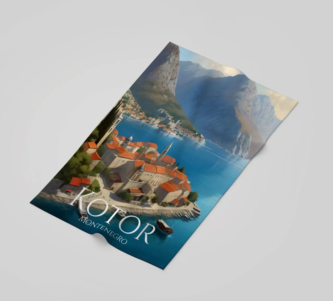 Kotor Montenegro Scene telo mare da Charnwood Prints