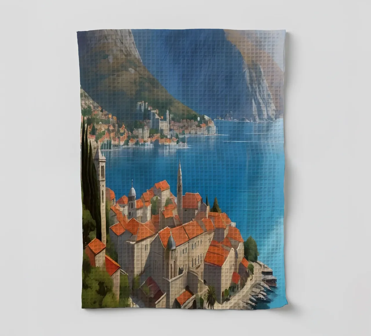 Kotor Montenegro Scene canovaccio da cucina da Charnwood Prints