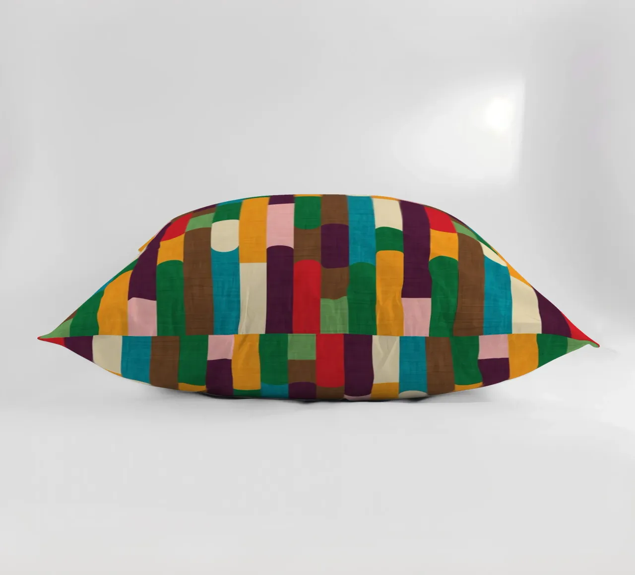 Retro Color Block Popsicle Sticks Kilim cuscino da susanacosta