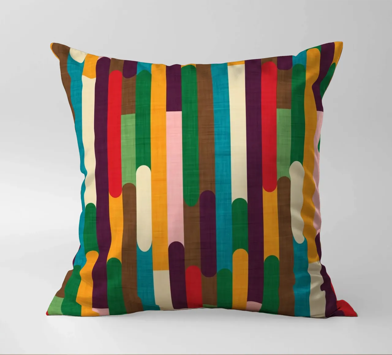 Retro Color Block Popsicle Sticks Kilim cuscino da susanacosta