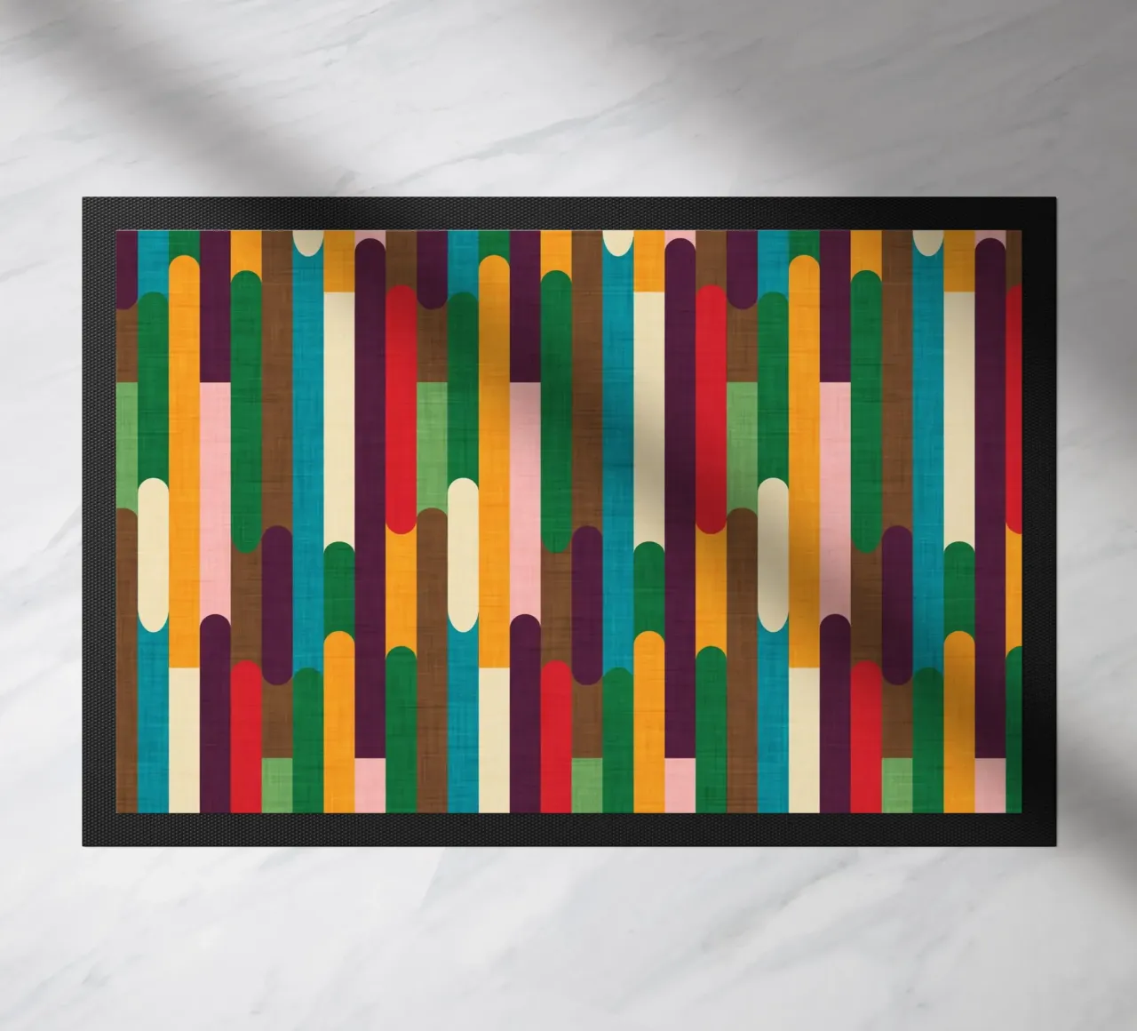 Retro Color Block Popsicle Sticks Kilim zerbino da susanacosta