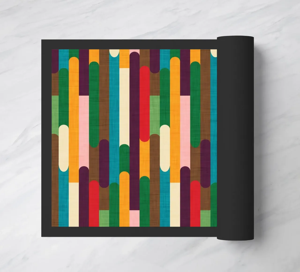 Retro Color Block Popsicle Sticks Kilim zerbino da susanacosta