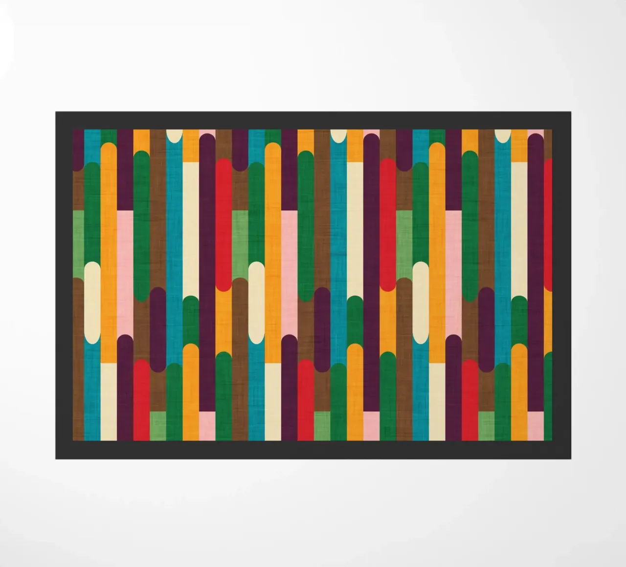 Retro Color Block Popsicle  Sticks Kilim zerbino da susanacosta