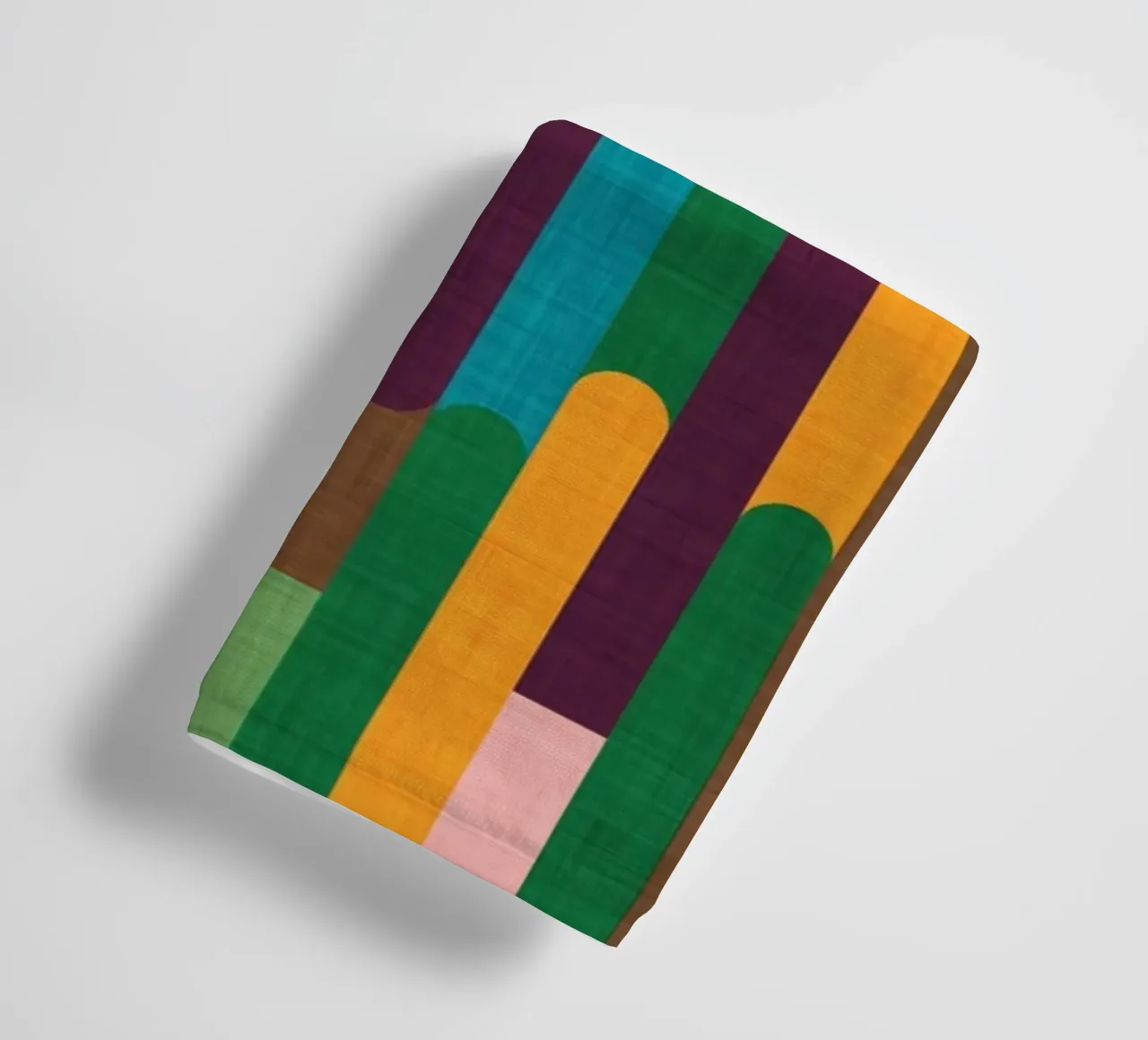 Retro Color Block Popsicle  Sticks Kilim asciugamano da bagno da susanacosta