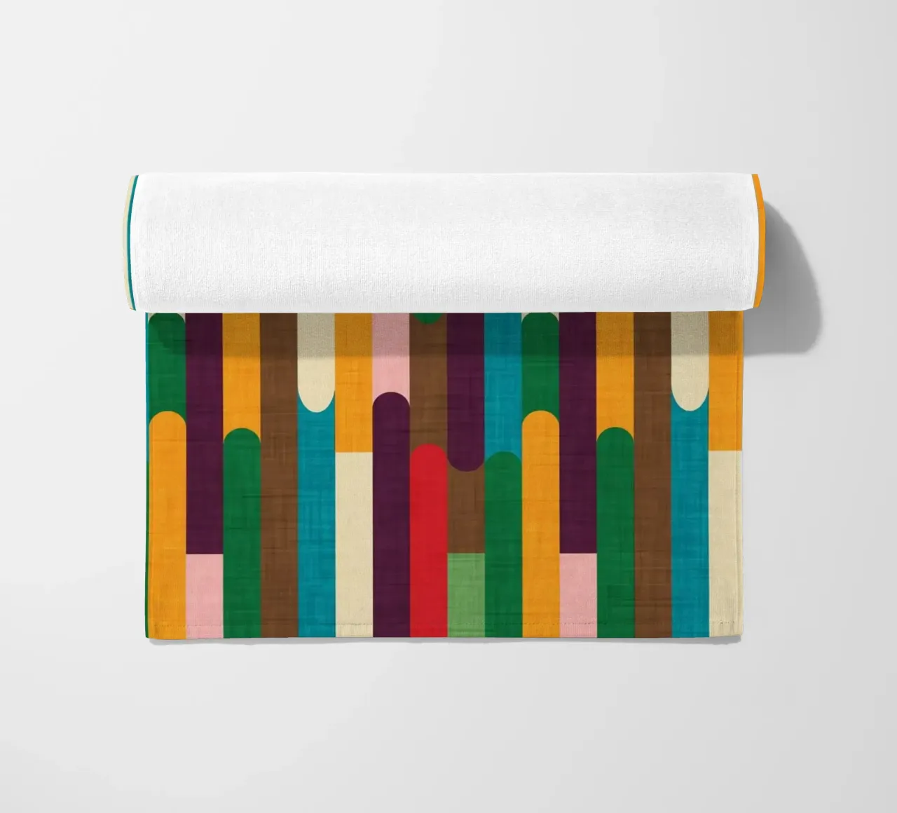 Retro Color Block Popsicle Sticks Kilim telo mare da susanacosta
