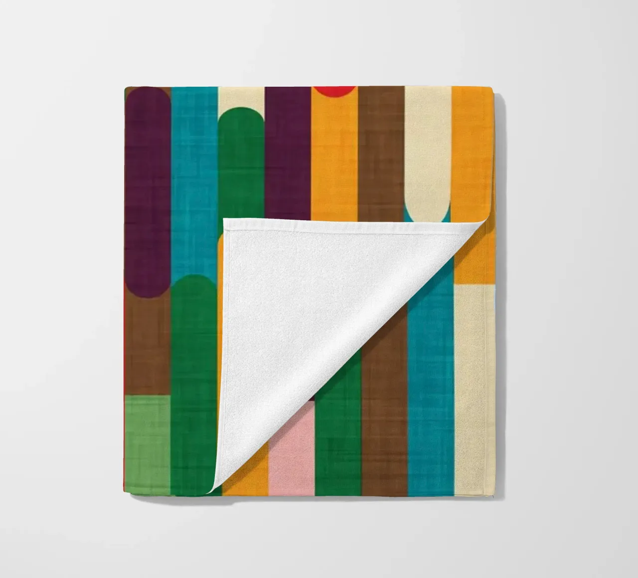 Retro Color Block Popsicle Sticks Kilim telo mare da susanacosta